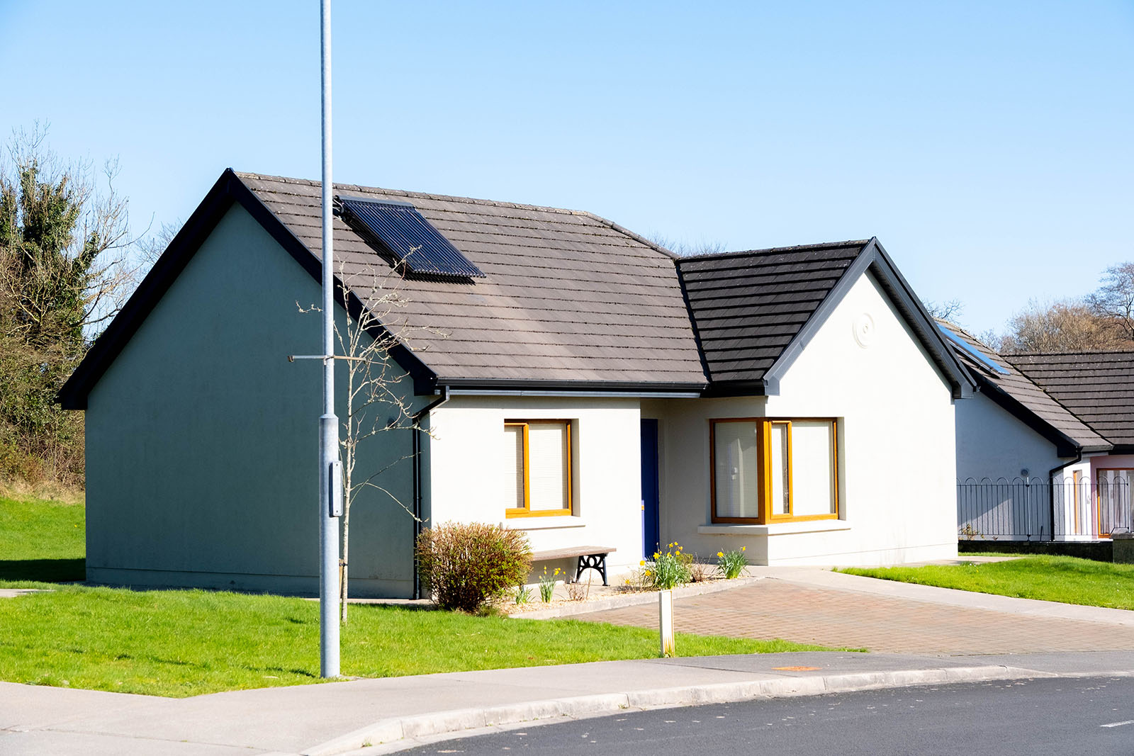 Exterior view of small, self-contained unit in the Cuan An Chlair complex.